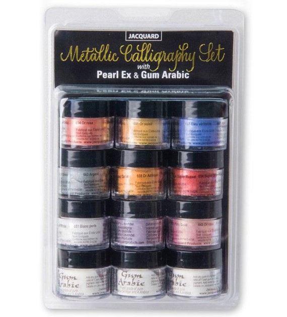 Jacquard PEARL EX  METALLIC CALLIGRAPHY SET